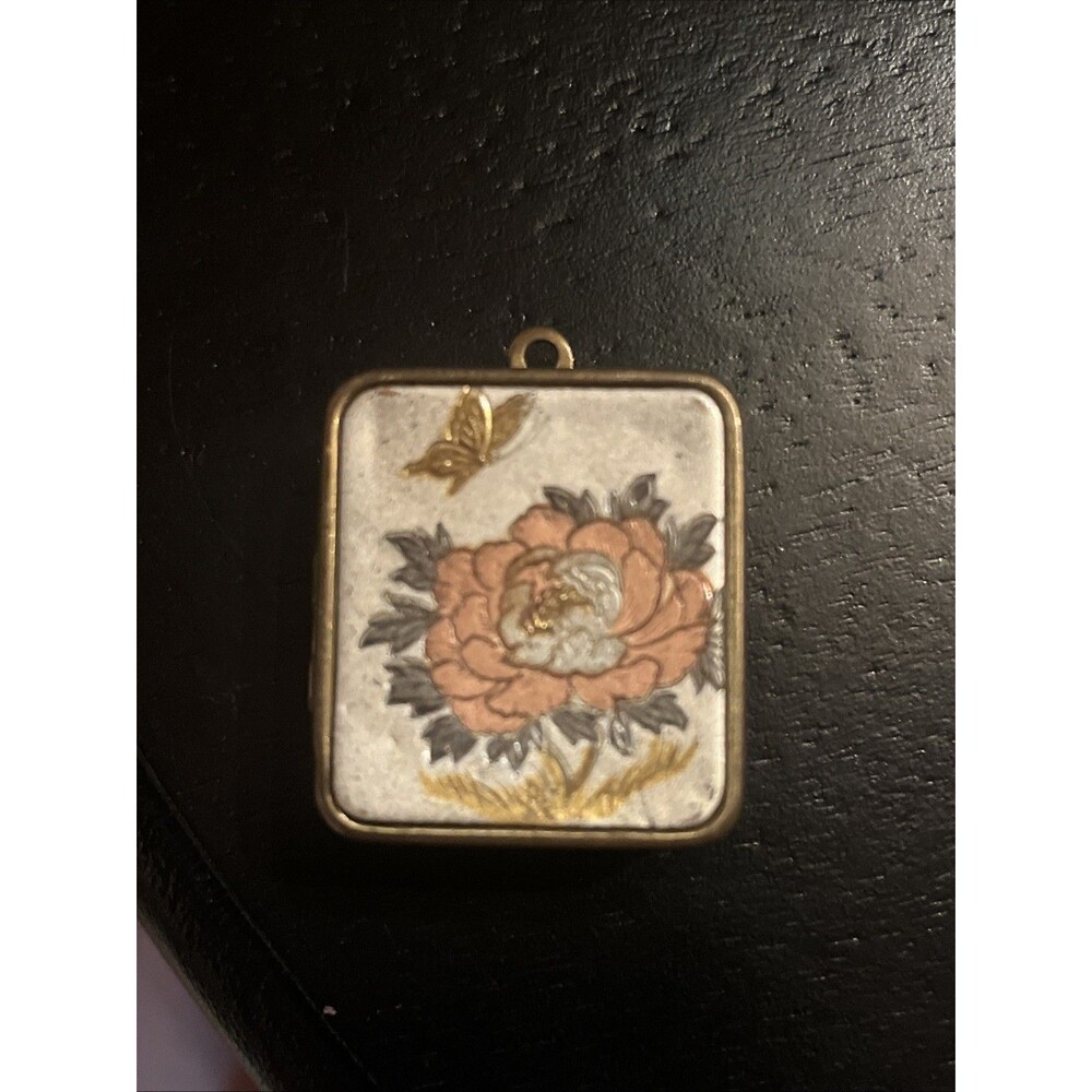 Vtg SANKYO Musical Locket Keychain San Francisco Music Box Co. ~ Lara’s Theme